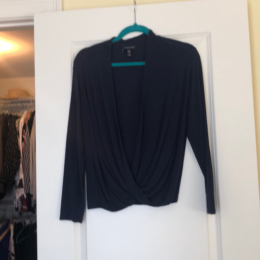 Eileen Fisher navy top